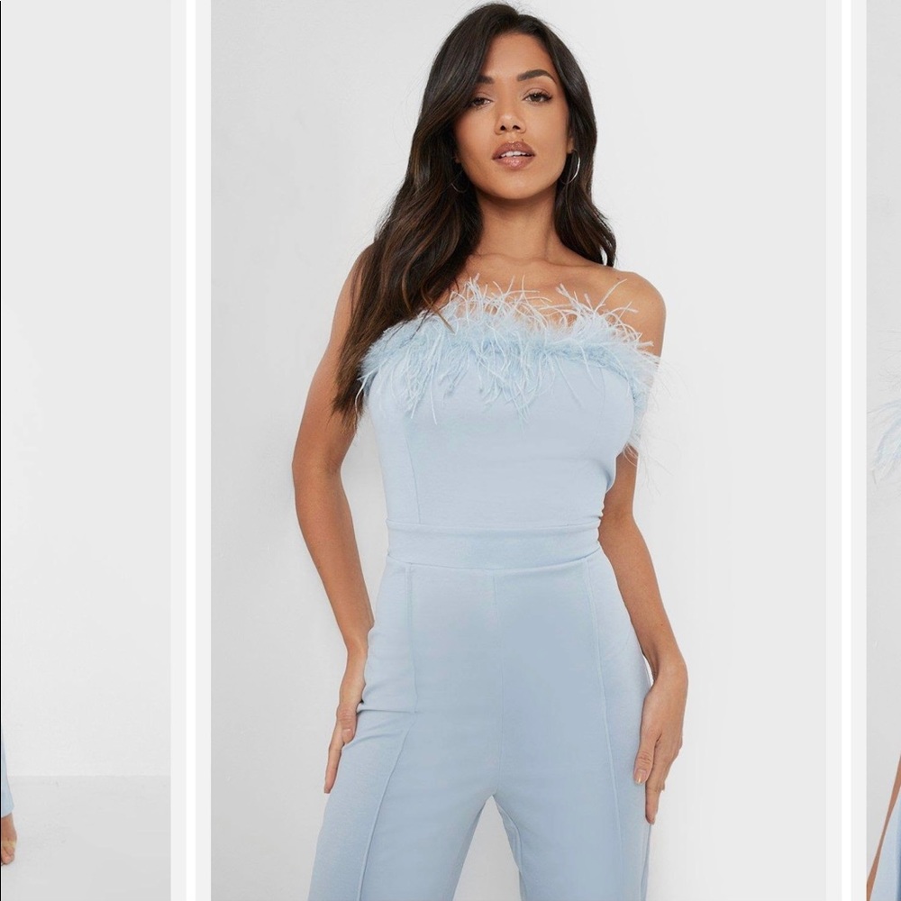Boohoo tailored feather jumpsuit - Picture 4 of 4